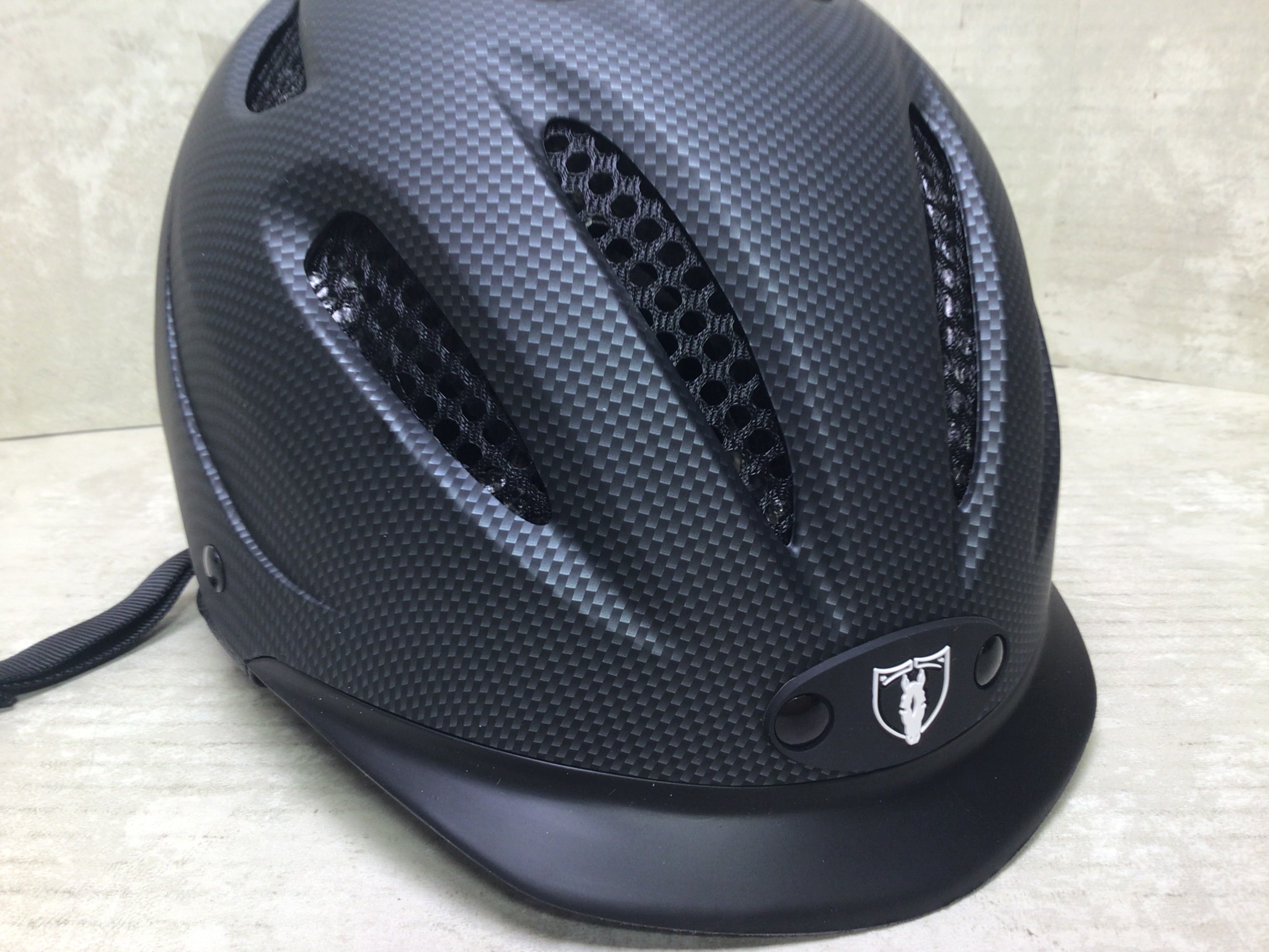 TIPPERARY EQUESTRIAN Horse Riding Helmet - Sportage - Carbon Gray -Size Small (7696415883502)
